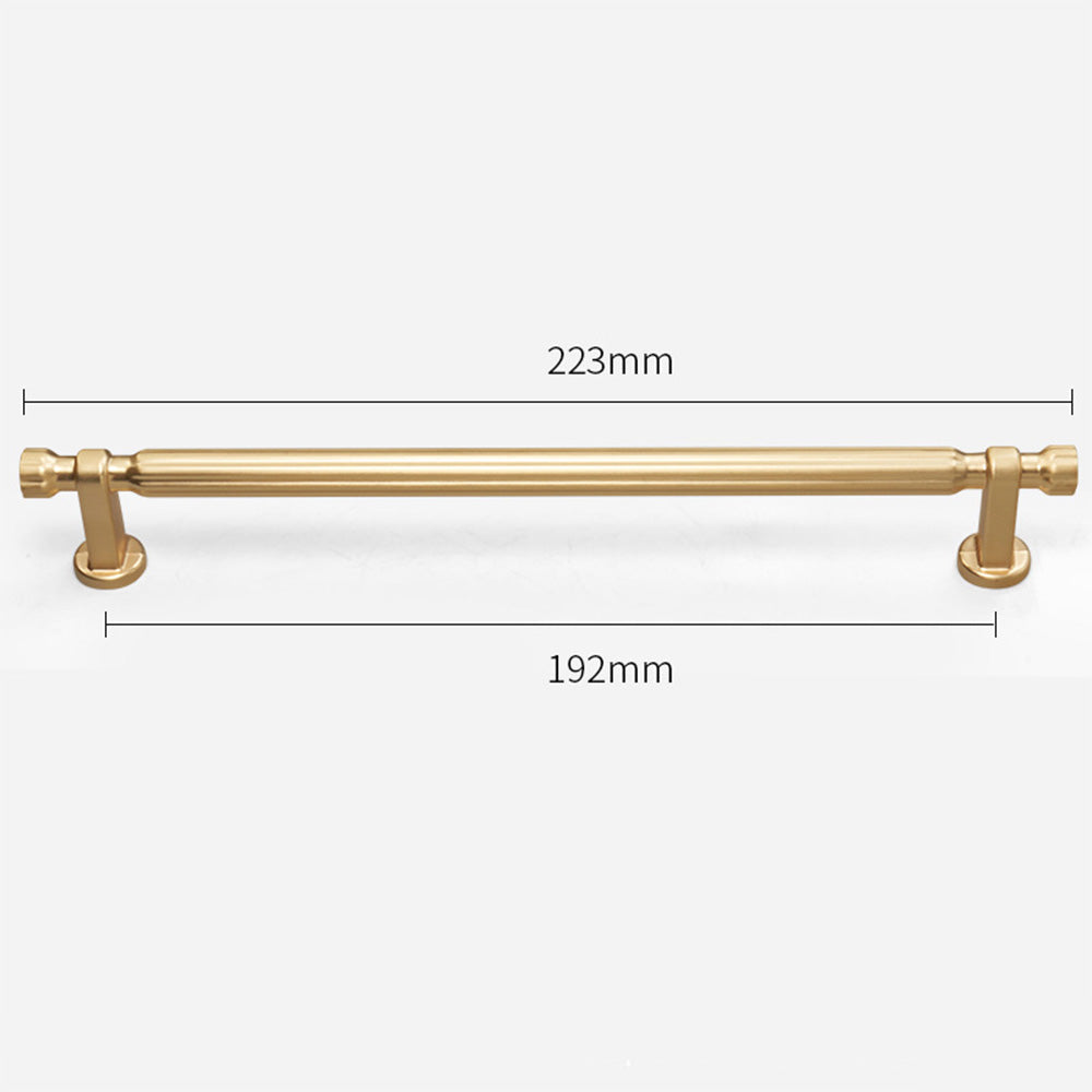 Modern T-Bar Silver Cabinet Handles