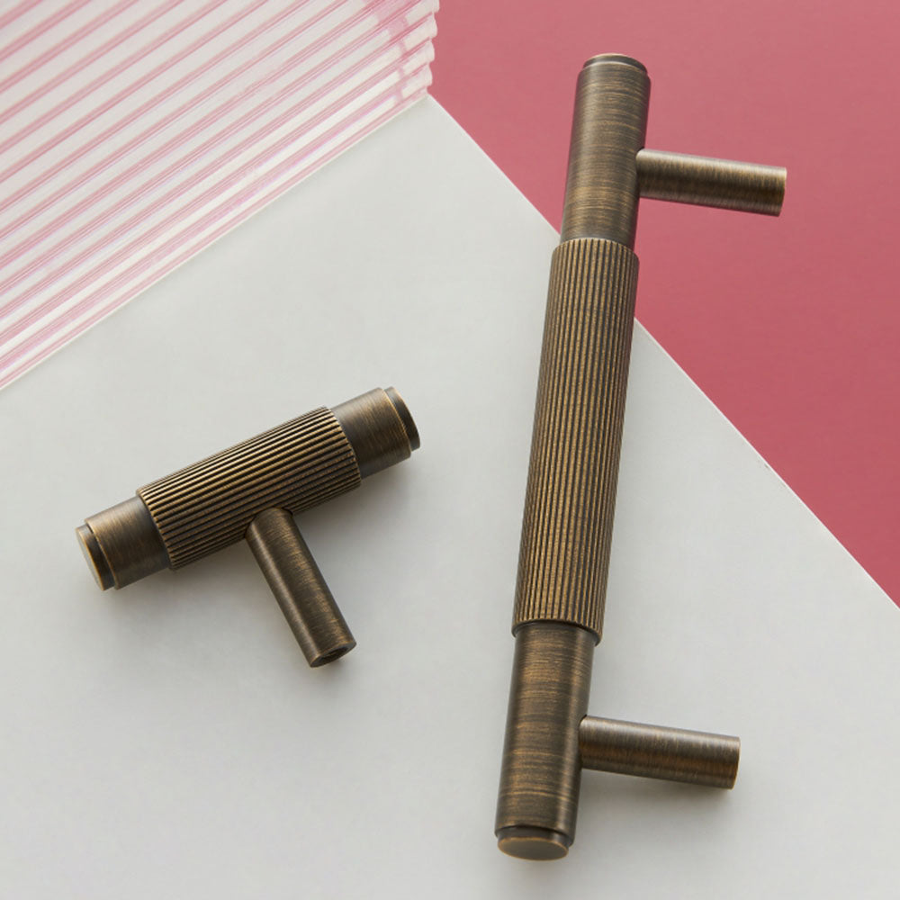 Venmo Handle Example Copper Vintage Striped T-shaped Kitchen Handles – Creationshappy