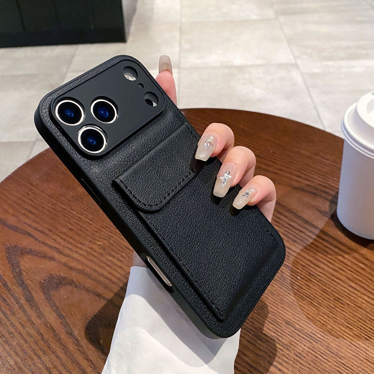 Personalised Leather Case With Card Holder