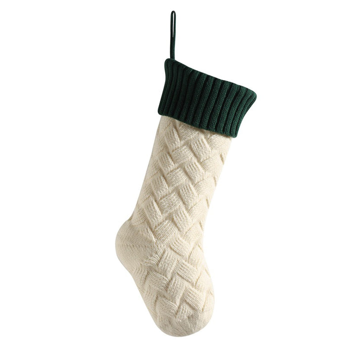 Personalized Family Christmas Stockings,2024 Embroidered Christmas Stocking,Knitted Stockings With Name,Monogram Stocking