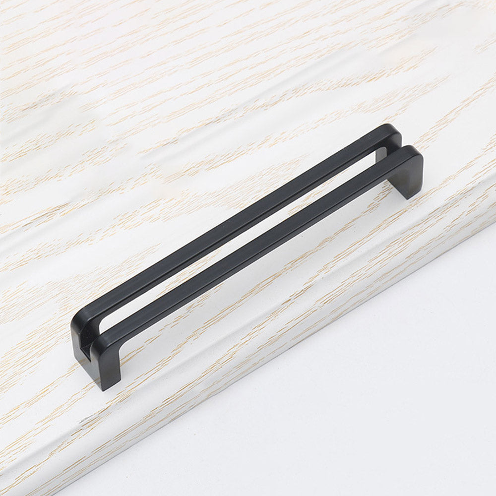 Black Kitchen Handles Zinc Alloy Cabinet Handles