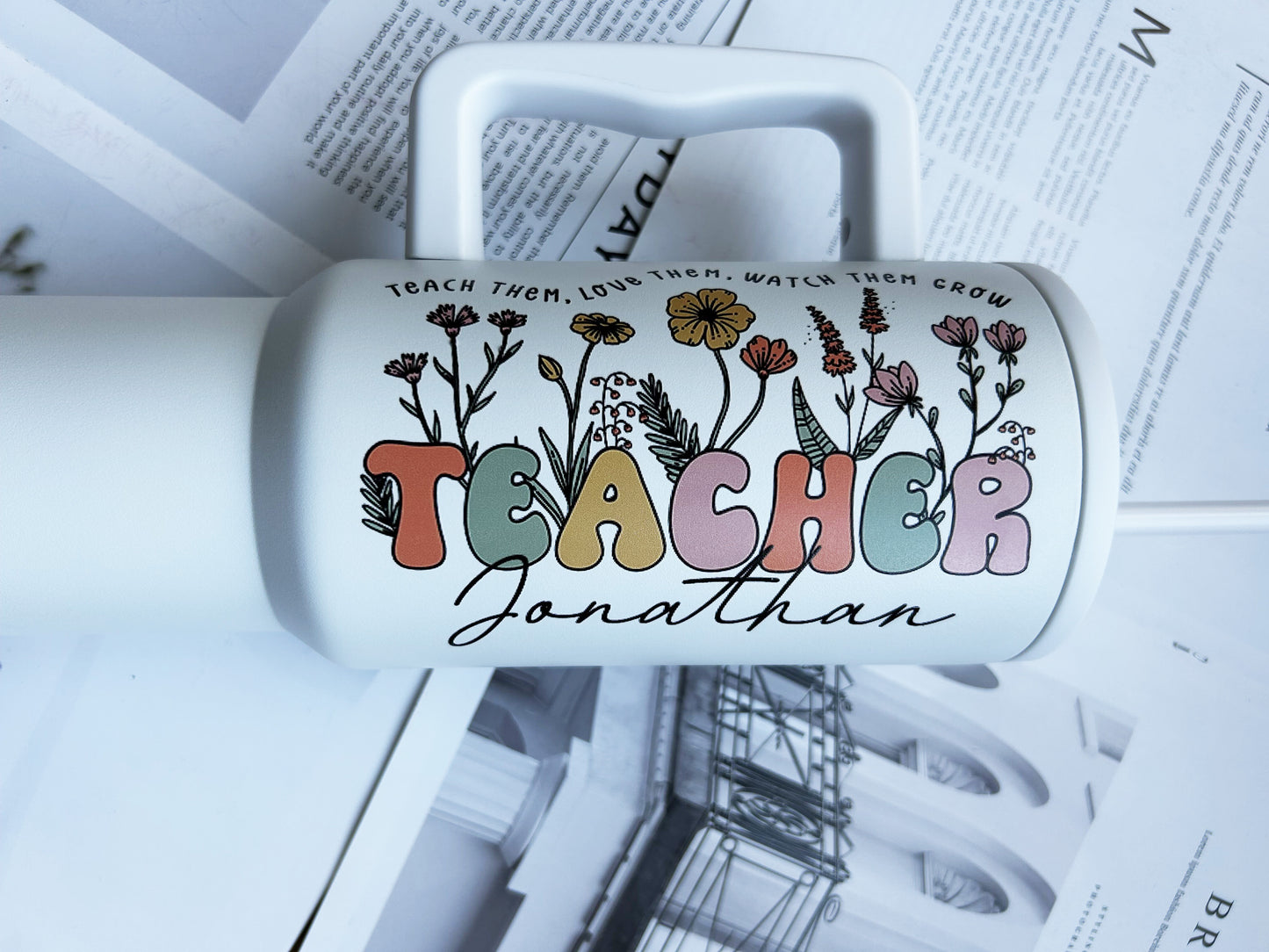 Teacher Appreciation Gift Bulk, Personalized Teacher 40oz Tumbler, Teacher Gift, Teacher Week, Back to School Gift, Thank You Gift Teacher