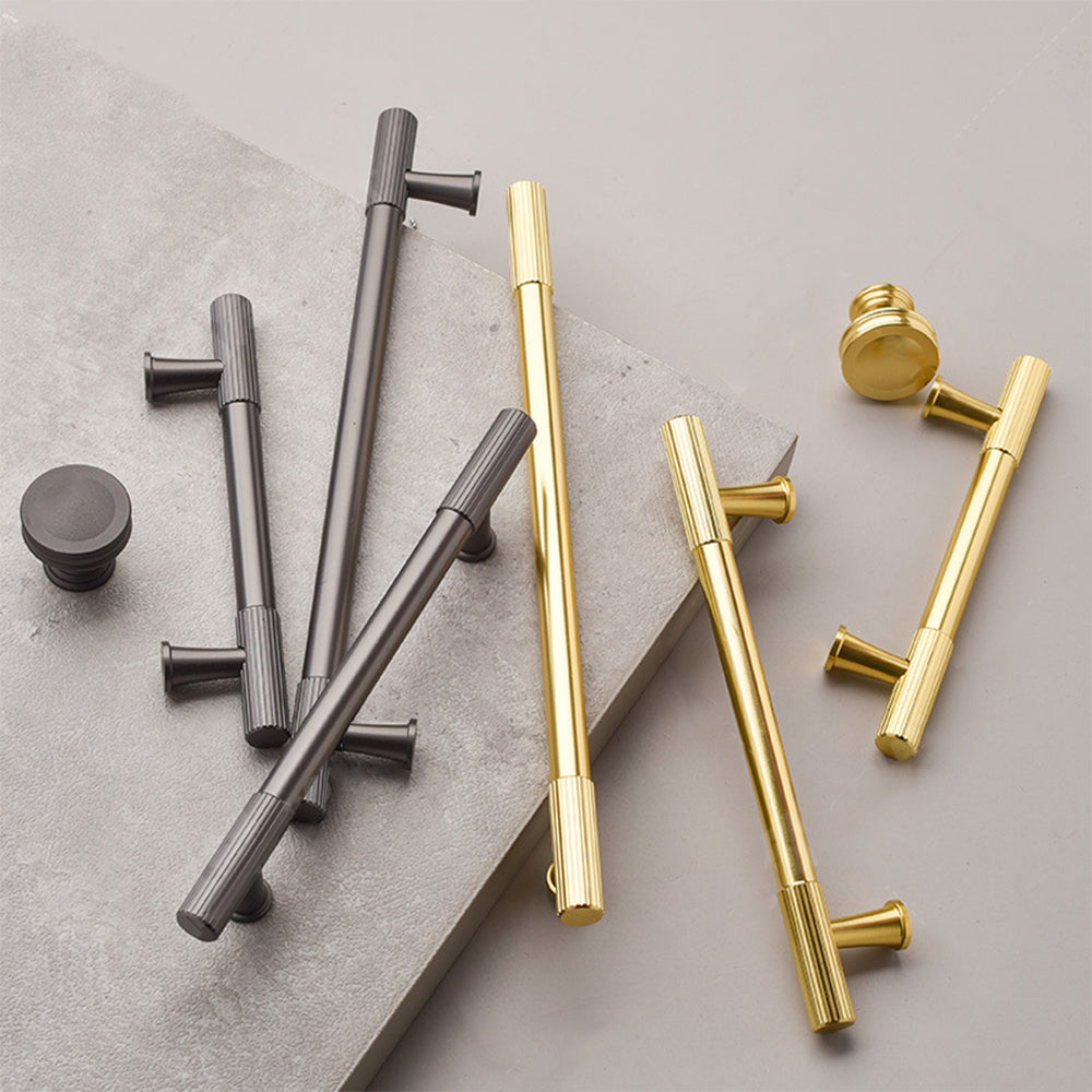 Luxury Stripe Dresser Pull Cupboard Pull High-end Kitchen Cabinet Door Handle