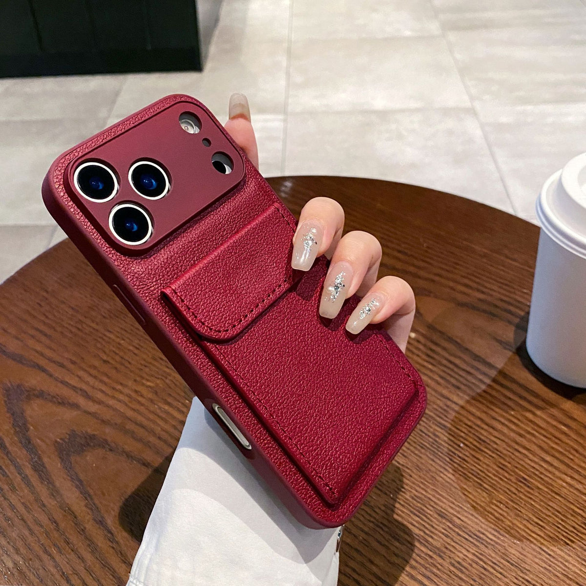 Personalised Leather Case With Card Holder