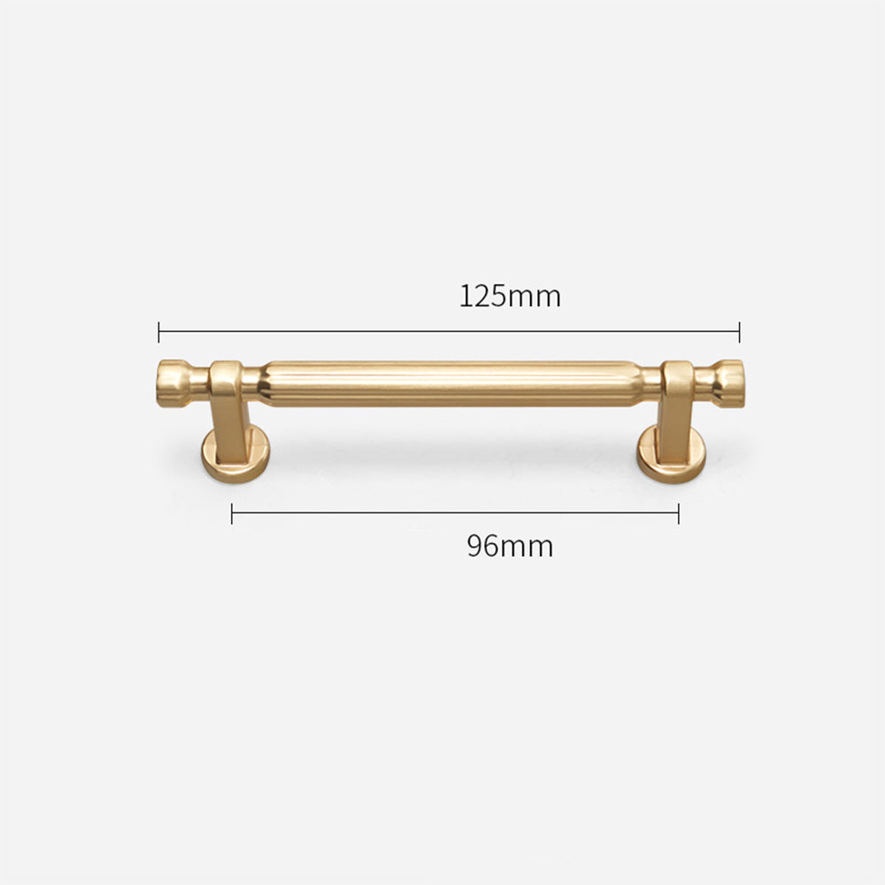 Modern T-Bar Silver Cabinet Handles