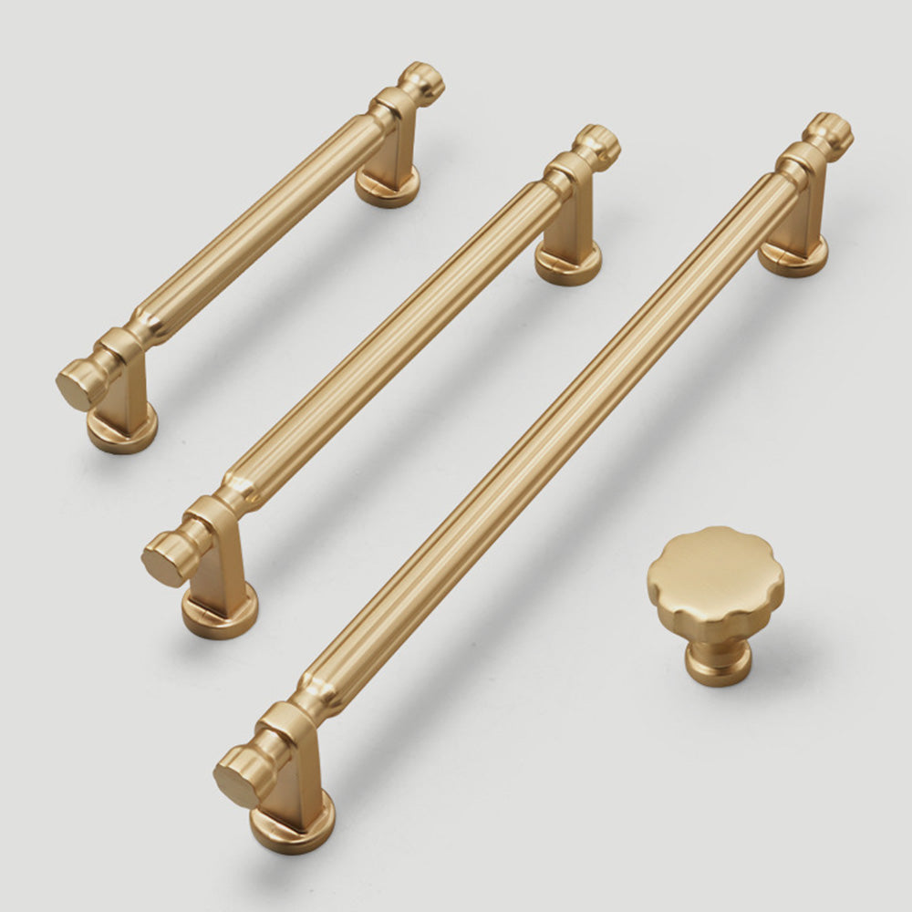 Modern T-Bar Black Cabinet Handles