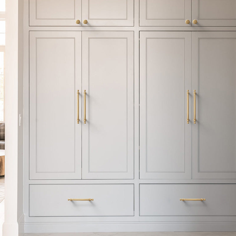 Modern T-Bar Black Cabinet Handles