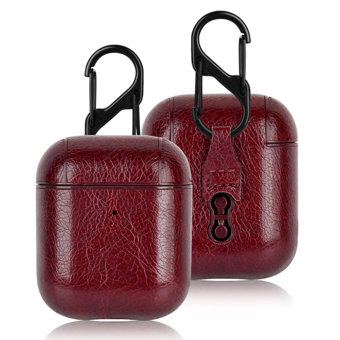 Custom Leather Airpods 1, 2, 3, Pro Case Personalized Airpod Cover Keychain Airpods Pro Case with hook Custom Airpods Case Handmade PU Leather AirPod Cover