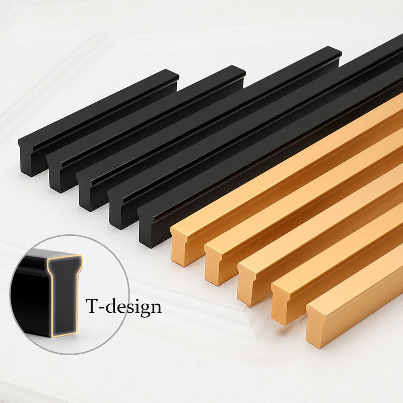 T Handles Gold Drawer Pulls Black Kitchen Cabinet Handles Modern Wardrobe Handle Knob Pull Brushed Brass Drawer Pulls Knobs