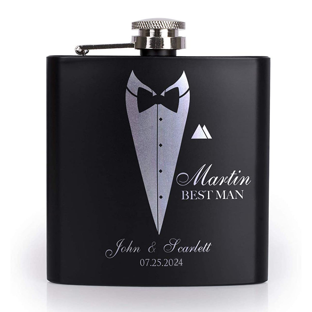 Personalized Flask Gift for Men, Groomsmen Gifts, Best Man Gift, Dad Gifts, Boyfriend Gift, Wedding Gift for Groomsman, Bachelor Party Gifts