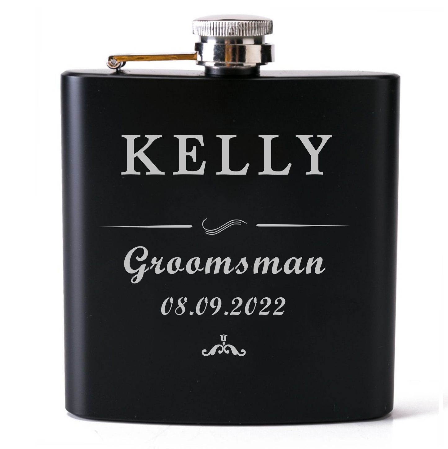 Custom Flask, Personalized Flask, Groomsman Flask, Groomsman Gift, Branded Flask, Engraved Flask, Hip Flask Gift