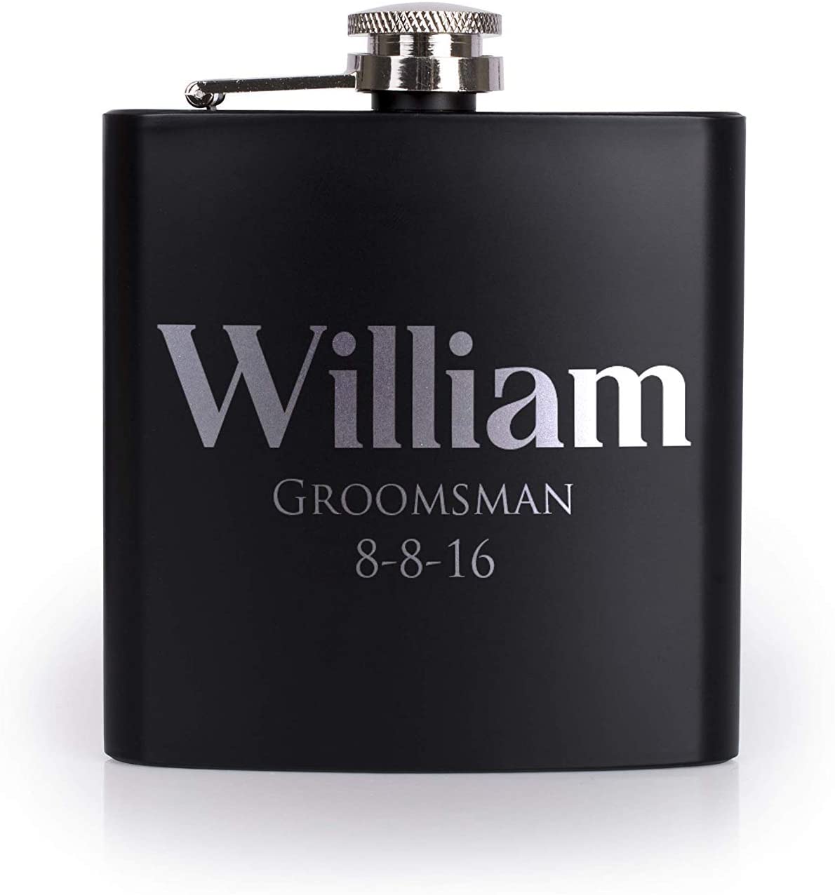 Custom Engraved Flask, Personalized Wedding Party Gift, Bachelorette Party Gift