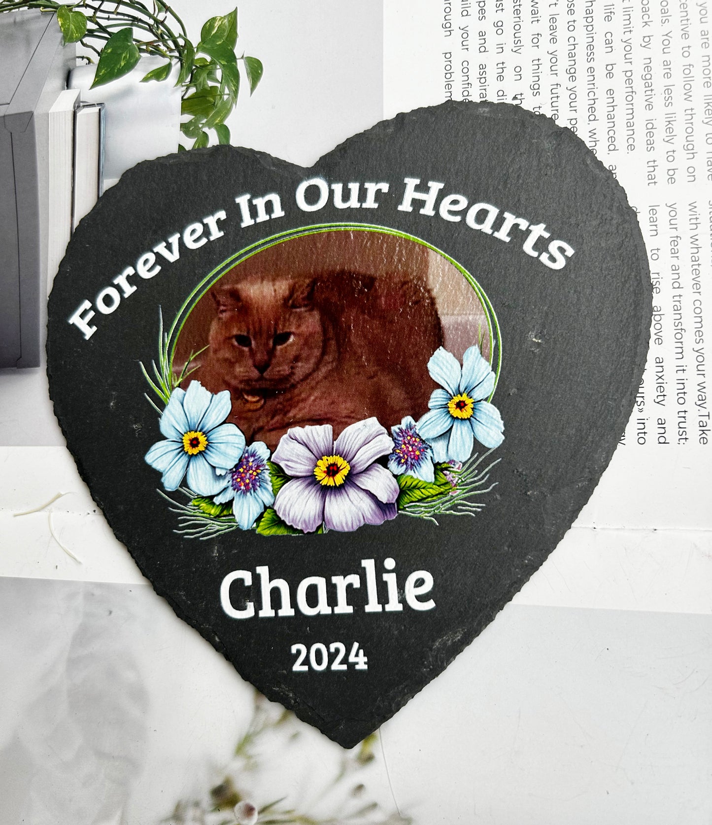 Pet Memorial Stone, Pet Headstone, Dog Tomb Stone, Pet Tomb Stone, Dog Memorial Stone with Photo, Pet Loss Gift, Pet Grave Marker