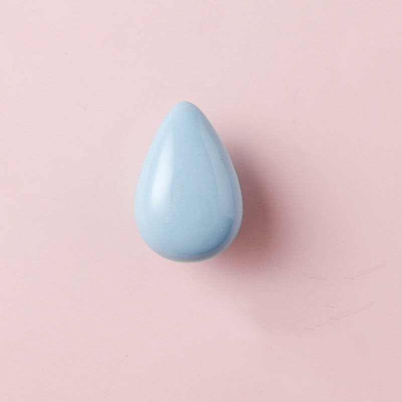 Cute Water Drop Ceramic Knobs Drawer Dresser Handles Knobs for Children's Room