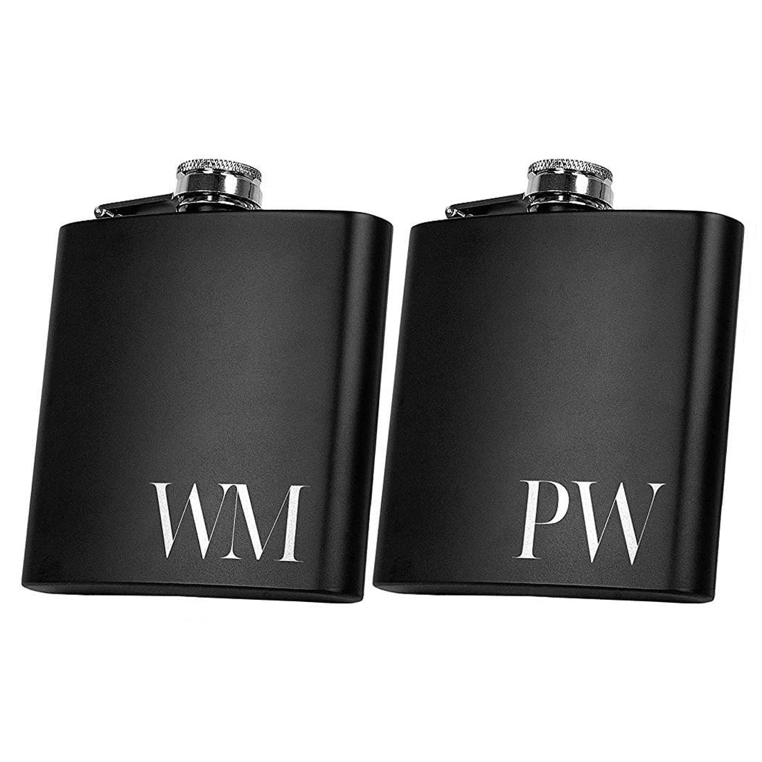 Custom mens flask set, groomsmen gifts usher proposal, father gift, best man gifts