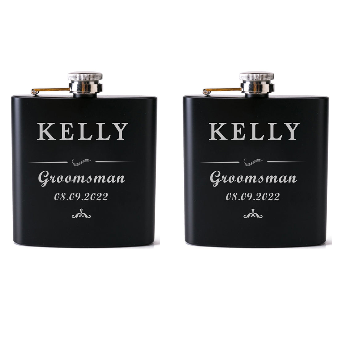 Custom Flask, Personalized Flask, Groomsman Flask, Groomsman Gift, Branded Flask, Engraved Flask, Hip Flask Gift