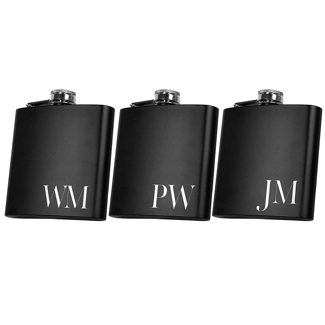 Custom mens flask set, groomsmen gifts usher proposal, father gift, best man gifts