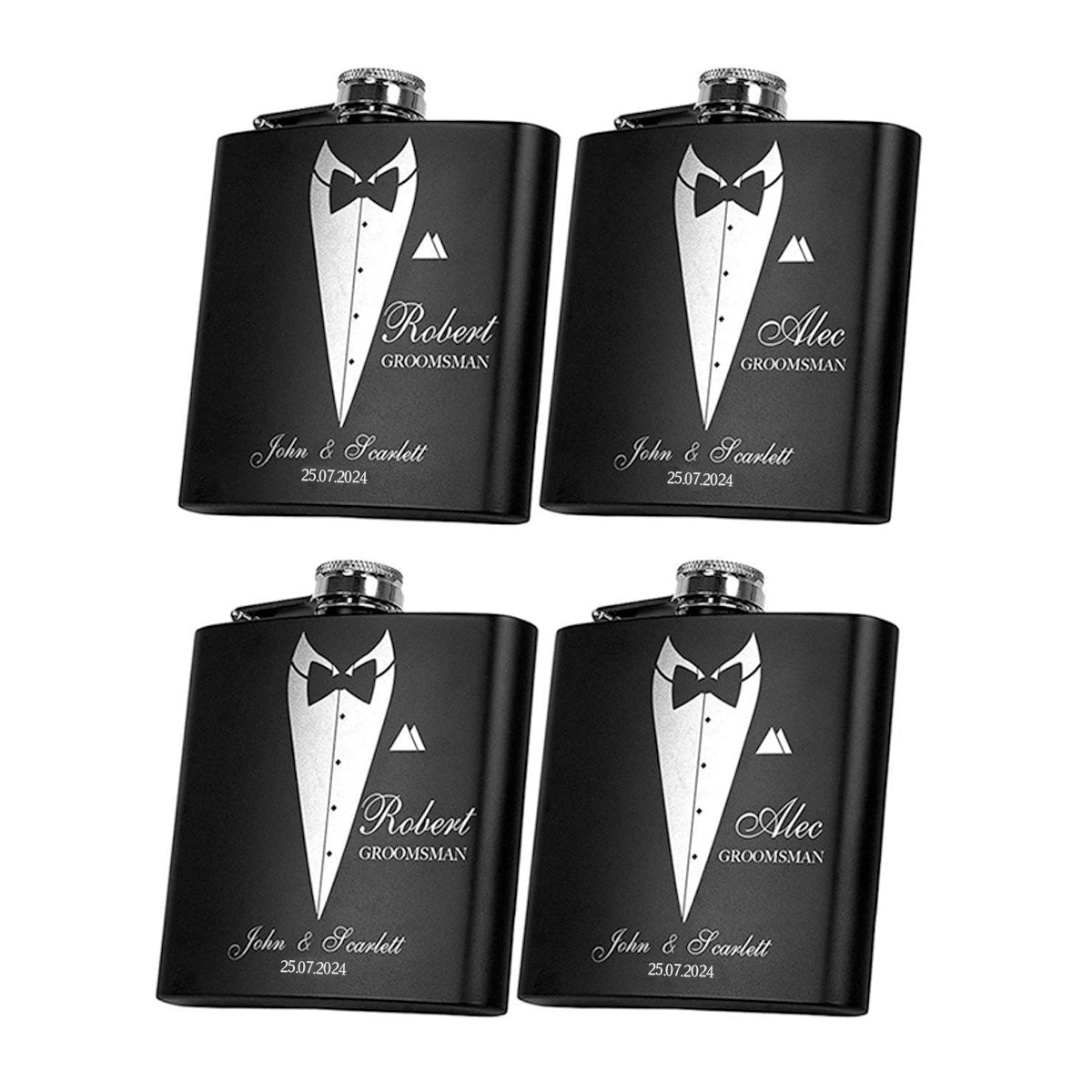 Personalized Flask Gift for Men, Groomsmen Gifts, Best Man Gift, Dad Gifts, Boyfriend Gift, Wedding Gift for Groomsman, Bachelor Party Gifts