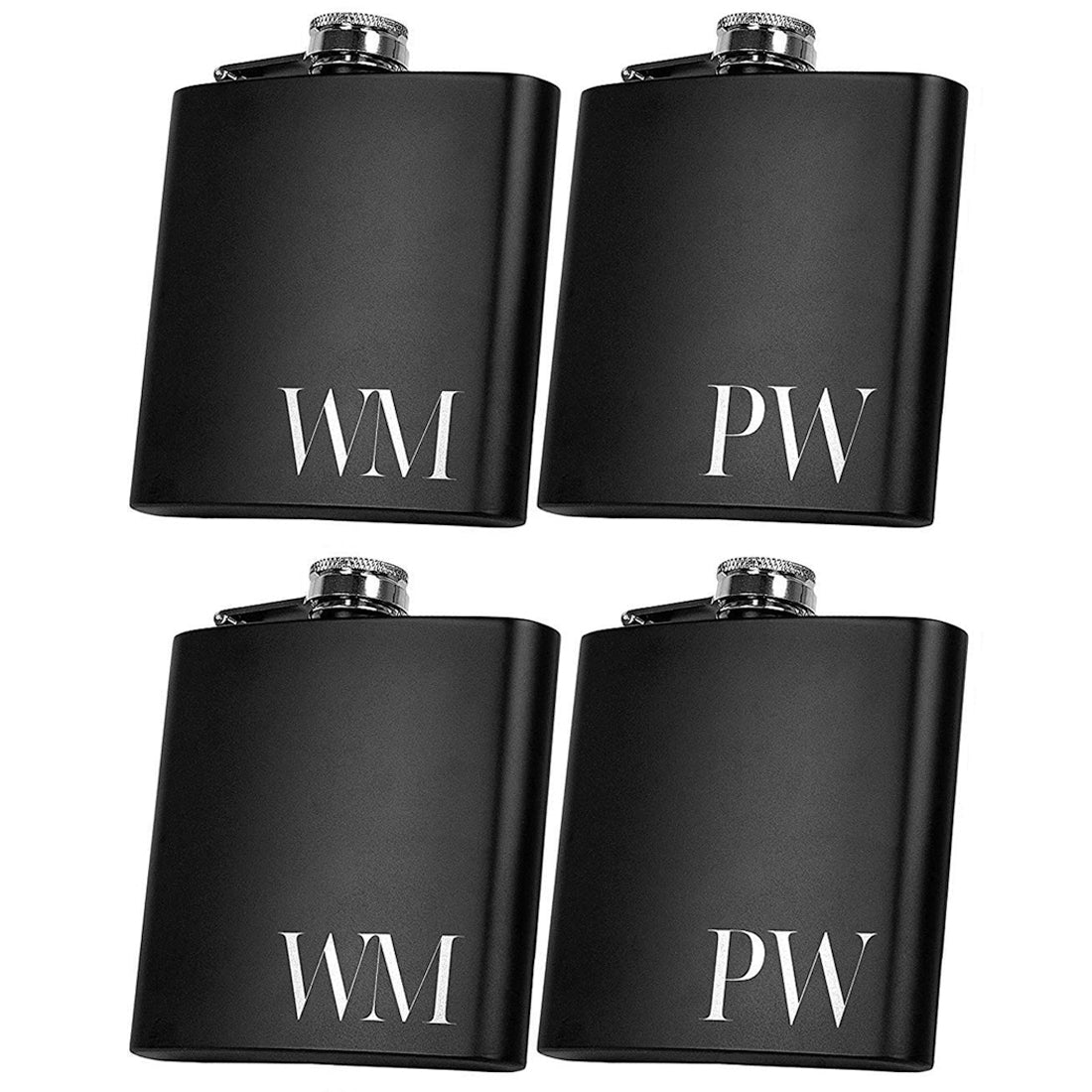 Custom mens flask set, groomsmen gifts usher proposal, father gift, best man gifts