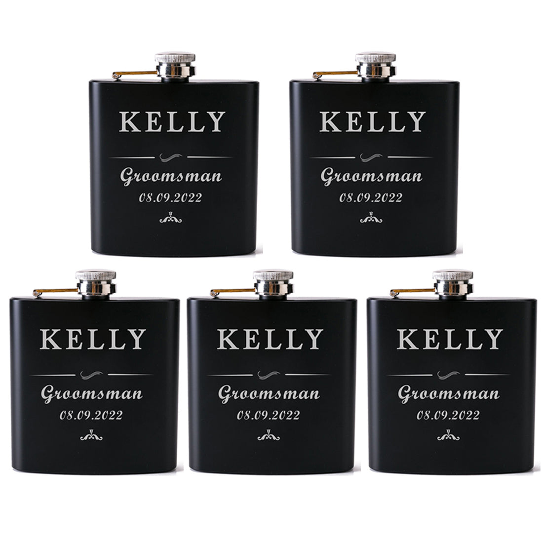 Custom Flask, Personalized Flask, Groomsman Flask, Groomsman Gift, Branded Flask, Engraved Flask, Hip Flask Gift