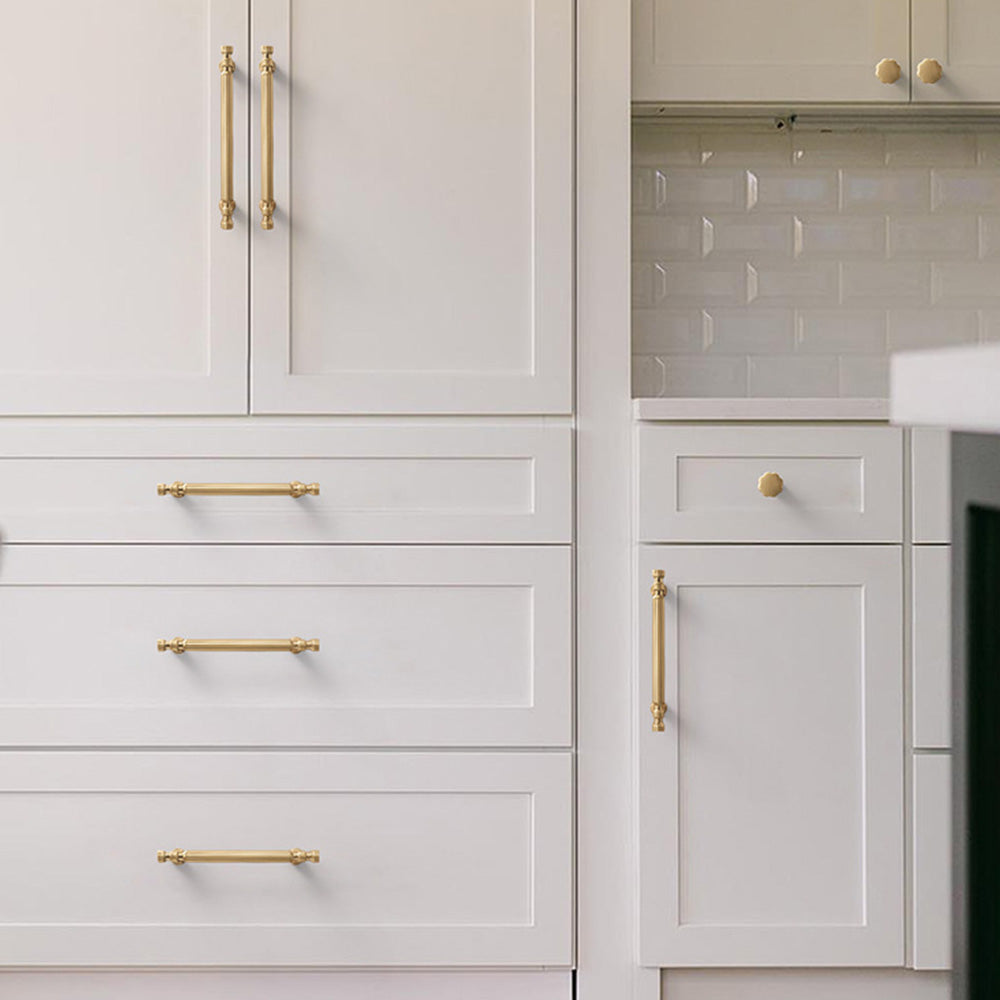 Modern T-Bar Black Cabinet Handles