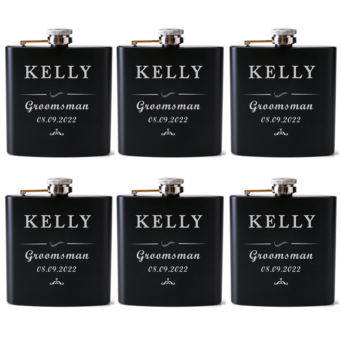 Custom Flask, Personalized Flask, Groomsman Flask, Groomsman Gift, Branded Flask, Engraved Flask, Hip Flask Gift