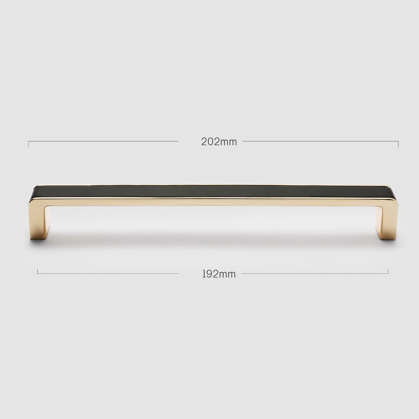 Black & Gold Kitchen Cabinet Handles, Modern Square Bar Pull Drawer Knobs