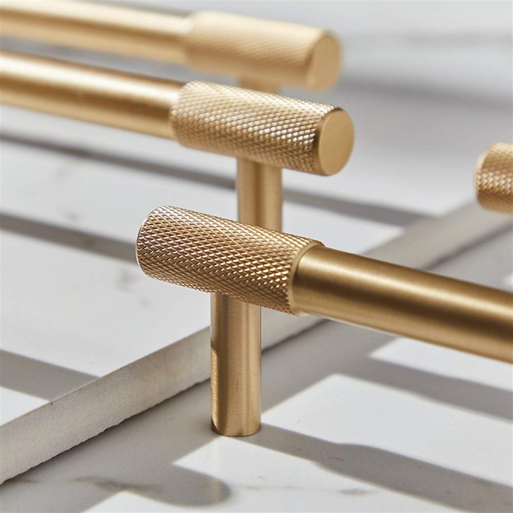 Gold Threaded Cabinet Handles