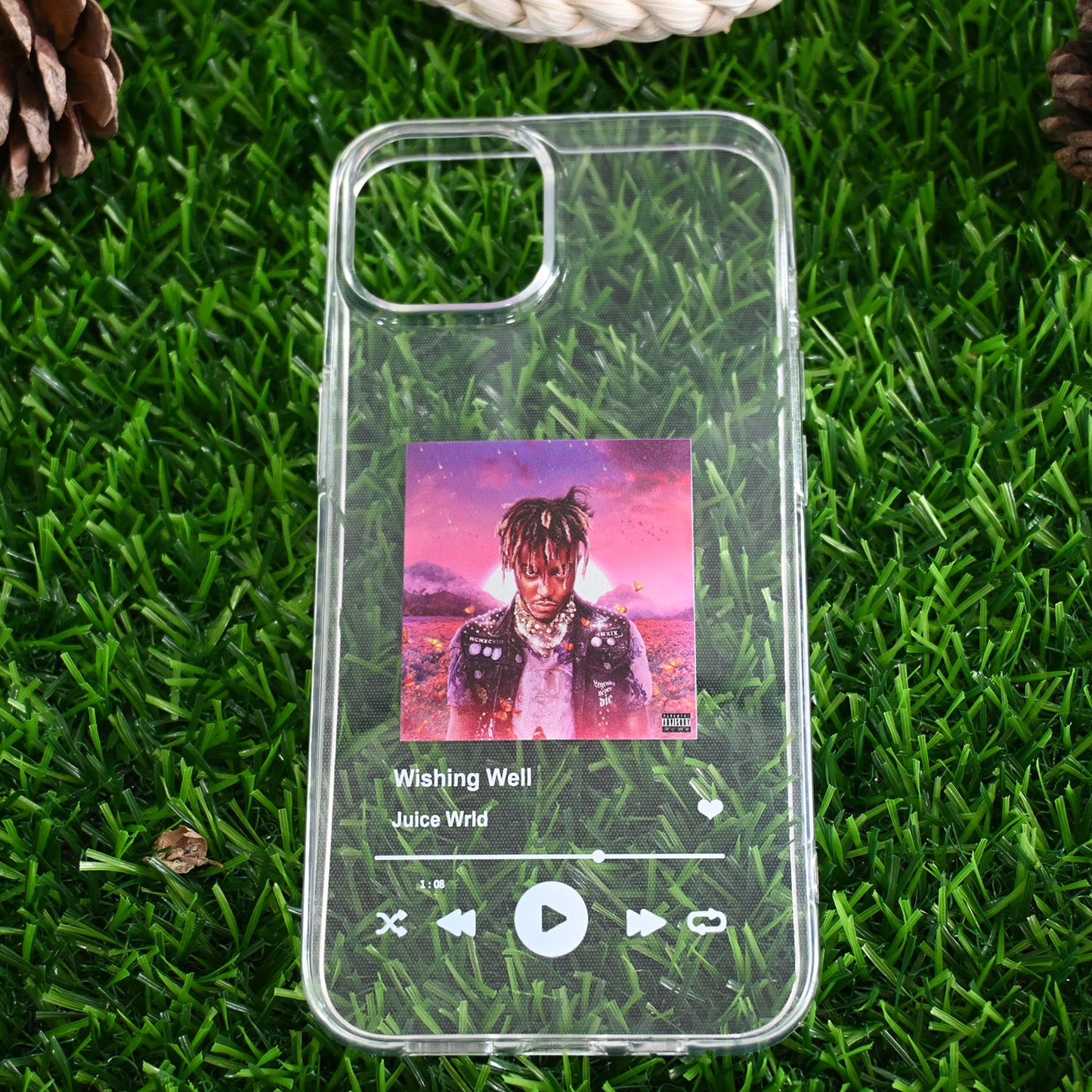 Custom Music Plaque Phone Case Song Player Cover for iPhone 15 Pro Max, 14 Plus, 13, 12, 11, XR