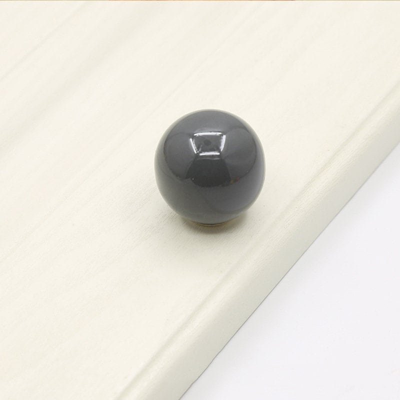Round Ceramic Cabinet Knobs Colorful Dresser Knobs Ball Drawer Knob