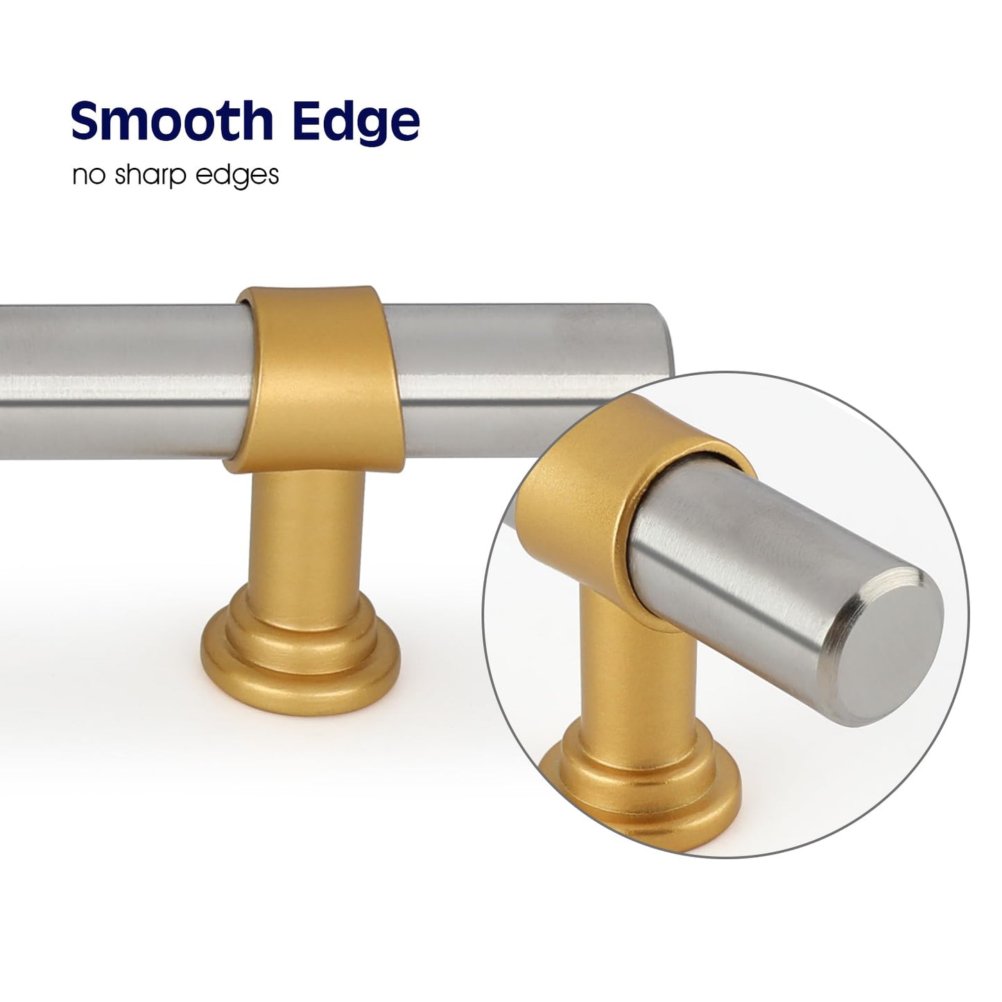 Silver&Gold Modern Cabinet Handles Kitchen Cabinet Hardware