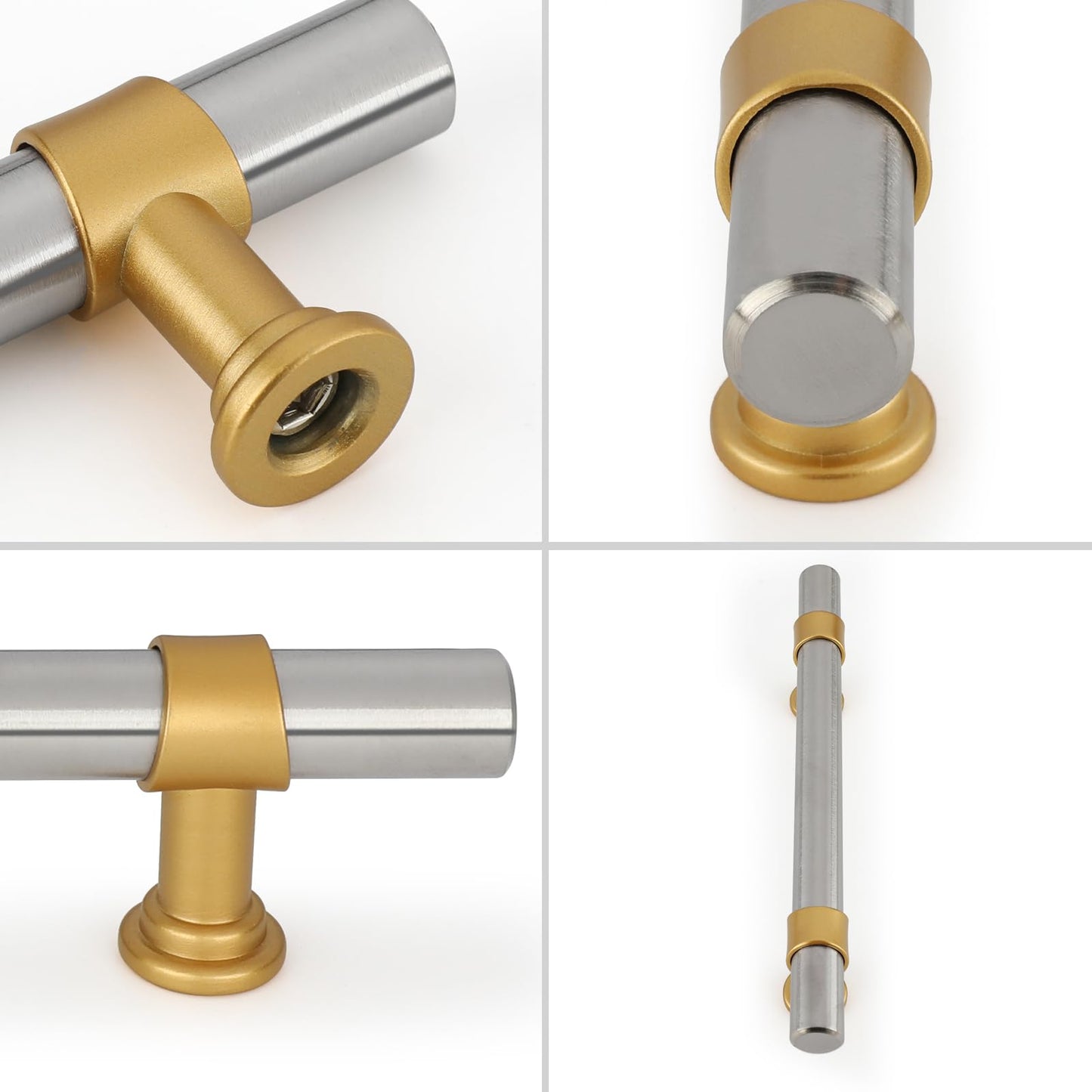 Silver&Gold Modern Cabinet Handles Kitchen Cabinet Hardware
