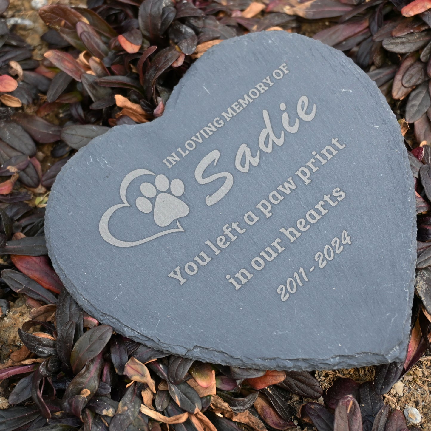 Personalized Loss of Dog Gift, Dog Cat Memorial Stone, In Loving Memory Pet Memorial Garden Stone