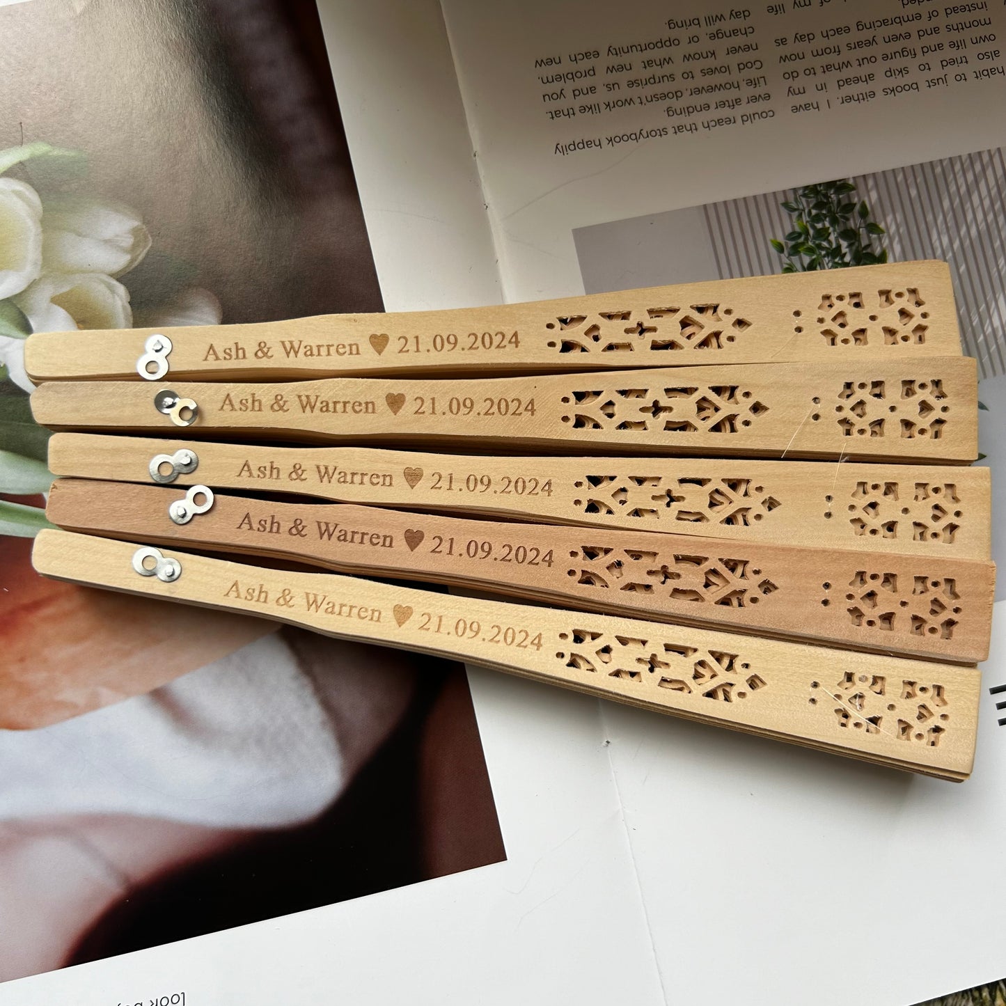 Bulk Personalized Hand Fan Wedding Favors For Guests, Wooden Fans, Engraved Hand Fan, Wedding Favors, Gifts For Her, Bridesmaid Gifts