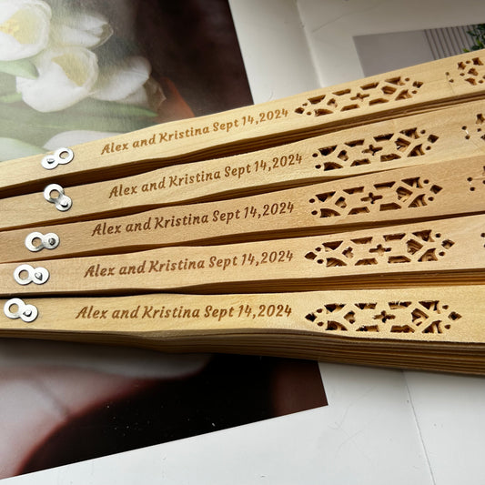 Bulk Personalized Hand Fan Wedding Favors For Guests, Wooden Fans, Engraved Hand Fan, Wedding Favors, Gifts For Her, Bridesmaid Gifts