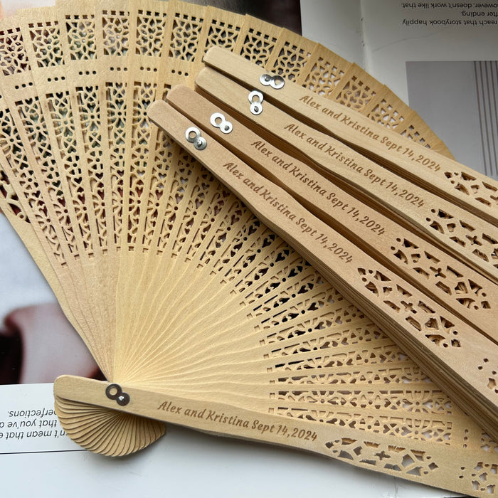 Bulk Personalized Hand Fan Wedding Favors For Guests, Wooden Fans, Engraved Hand Fan, Wedding Favors, Gifts For Her, Bridesmaid Gifts