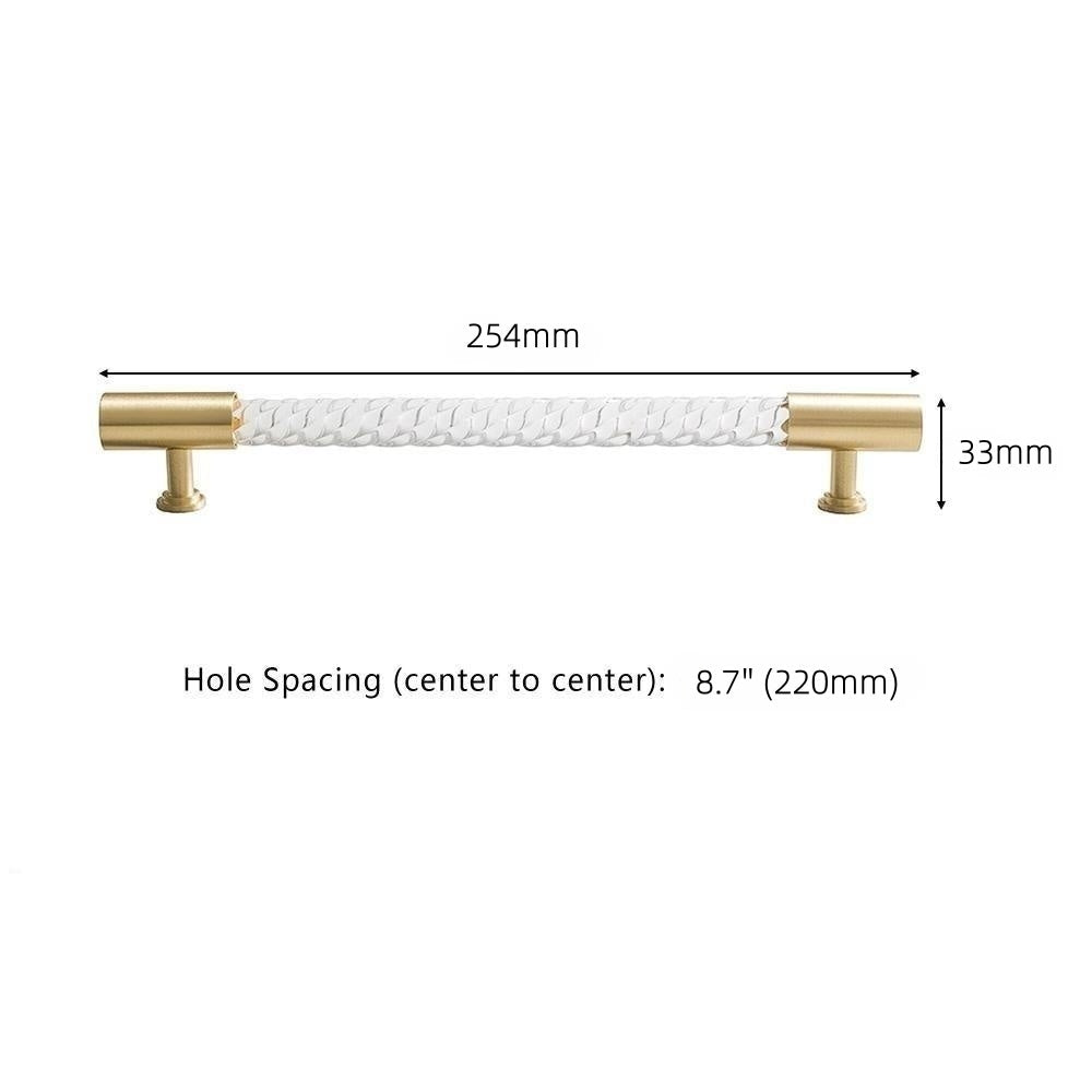 Transparent Acrylic Cabinet Pull T Bar Handles Drawer Dresser Handles