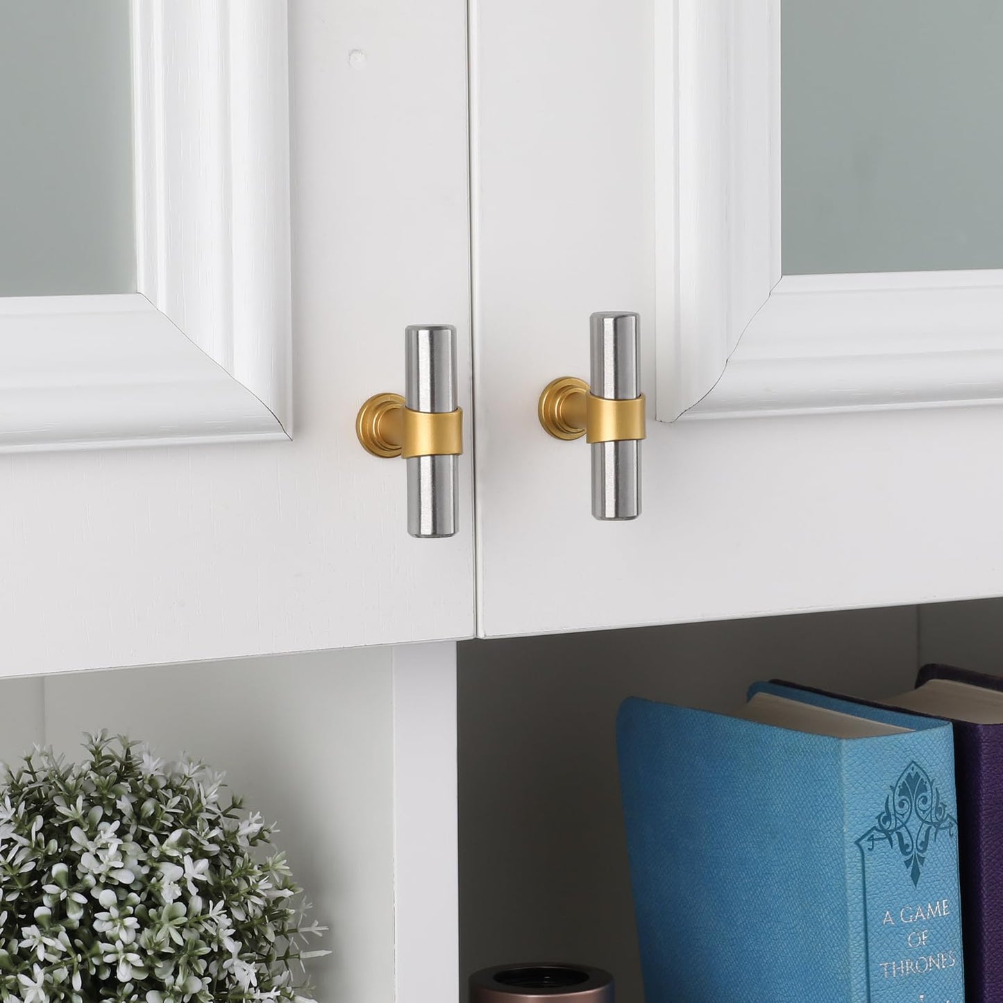 Silver&Gold Modern Cabinet Handles Kitchen Cabinet Hardware