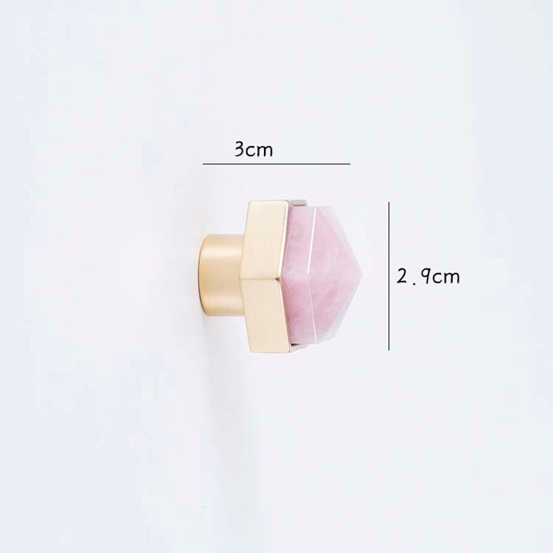 Hexagon Crystal knobs and Pulls