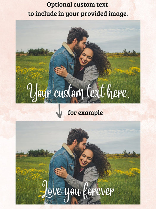 Personalized Photo Projection Bracelet Set of 2, Custom Matching Couple Bracelet,Bracelet for Men and Boyfriend, Memorial Anniversary Gift