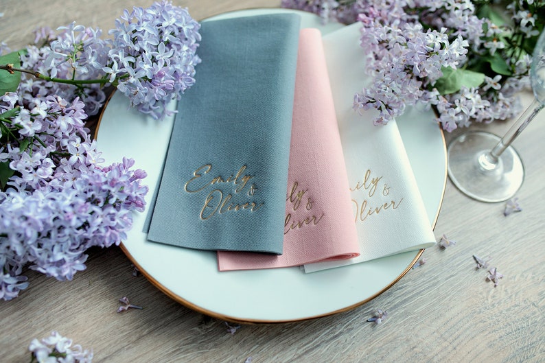 Personalized napkins, Soft linen like napkins disposable, Personalized napkins, DINNER,napkins, Wedding napkins, Decorpress