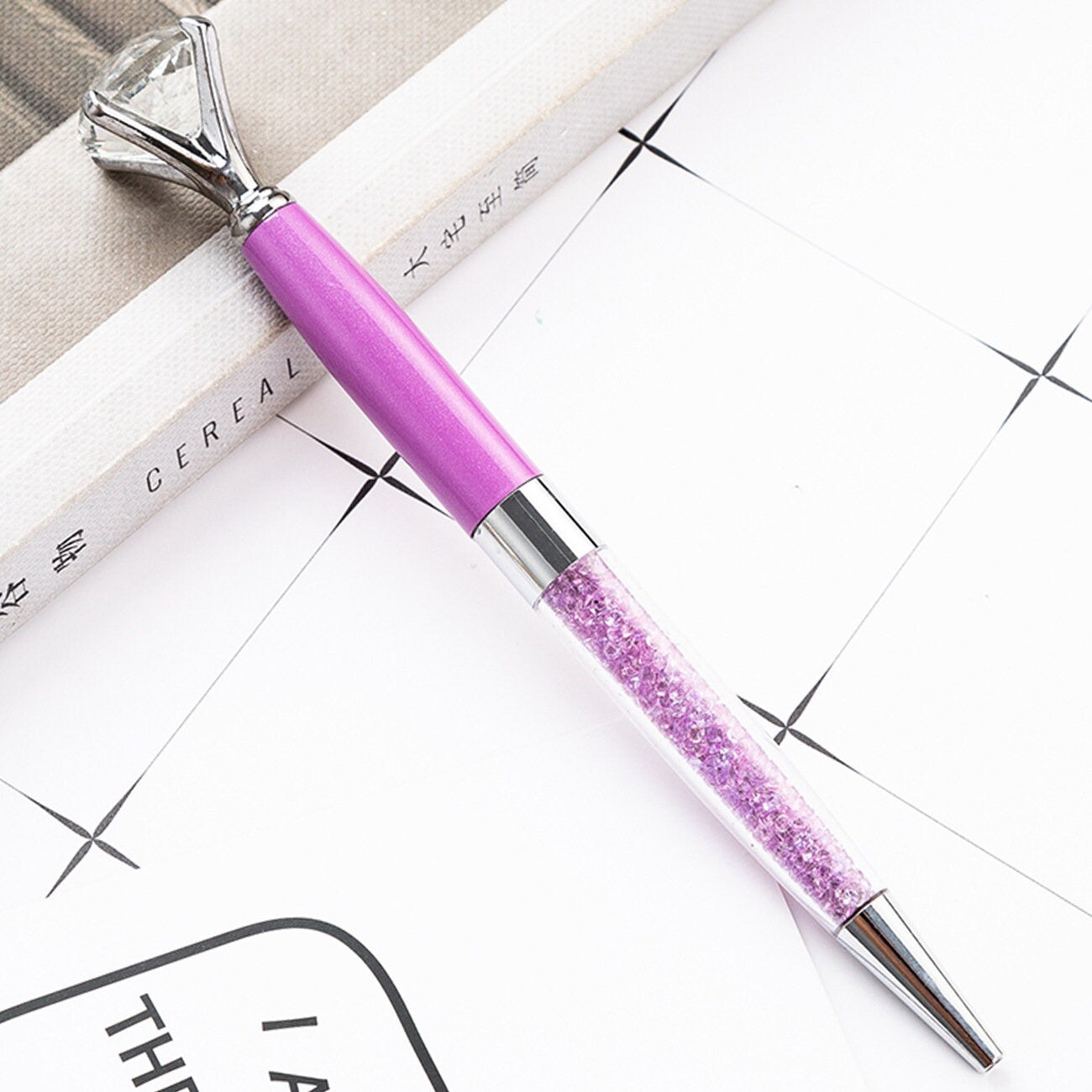 Personalized Diamond Pens Custom Engraved, Crystal Metal Ballpoint Pens