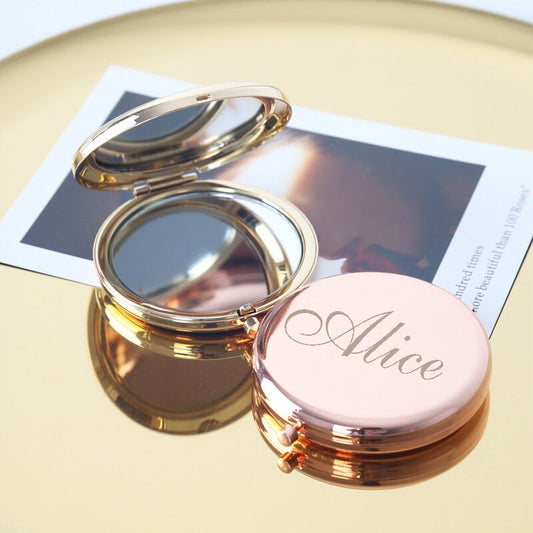 Bridesmaid Mirrors, Personalized Pocket Mirror