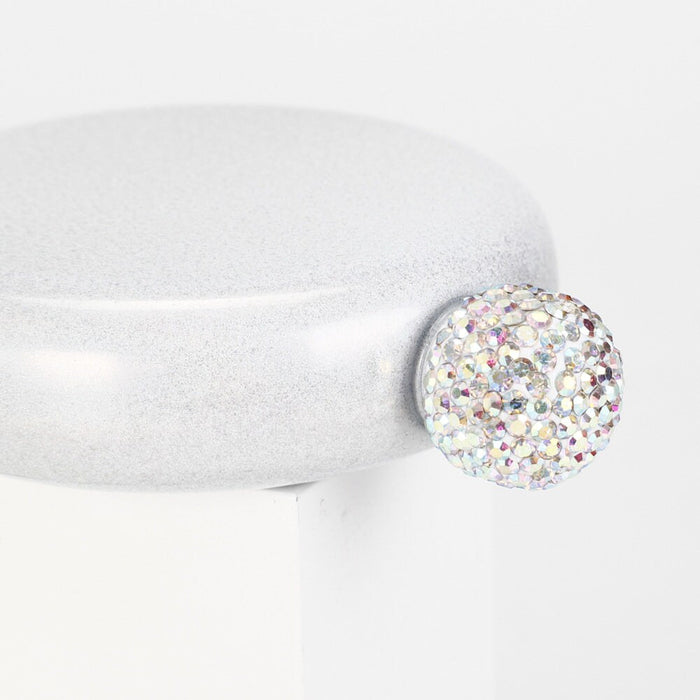 Personalized Round Flasks with Rhinestone Lid for Bridesmaid Gifts, Engraved Flask, Women's Flask, Travel Flask, Gift for Her, Maid of Honor