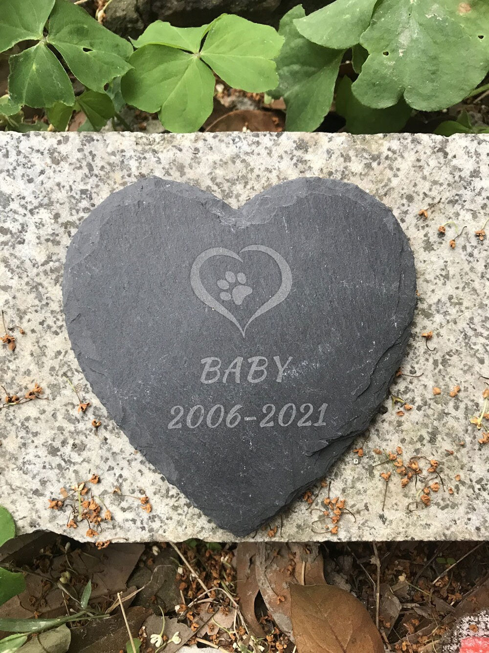 Pet Memorial Stone, Personalized Slate Pet Memorial