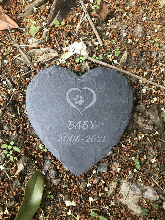 Pet Memorial Stone, Personalized Slate Pet Memorial