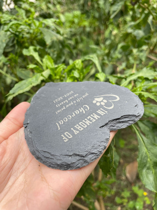 Engraved Pet Memorial Stone, Custom Dog Cat Memorial Plaque