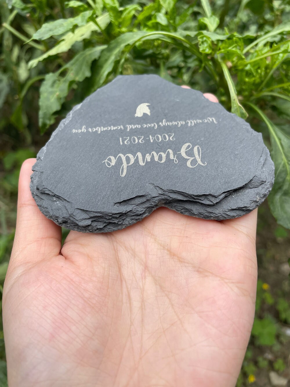 Custom Pet Bird Memorial Stone, Personalized Engrave Bird Memorial Plaque