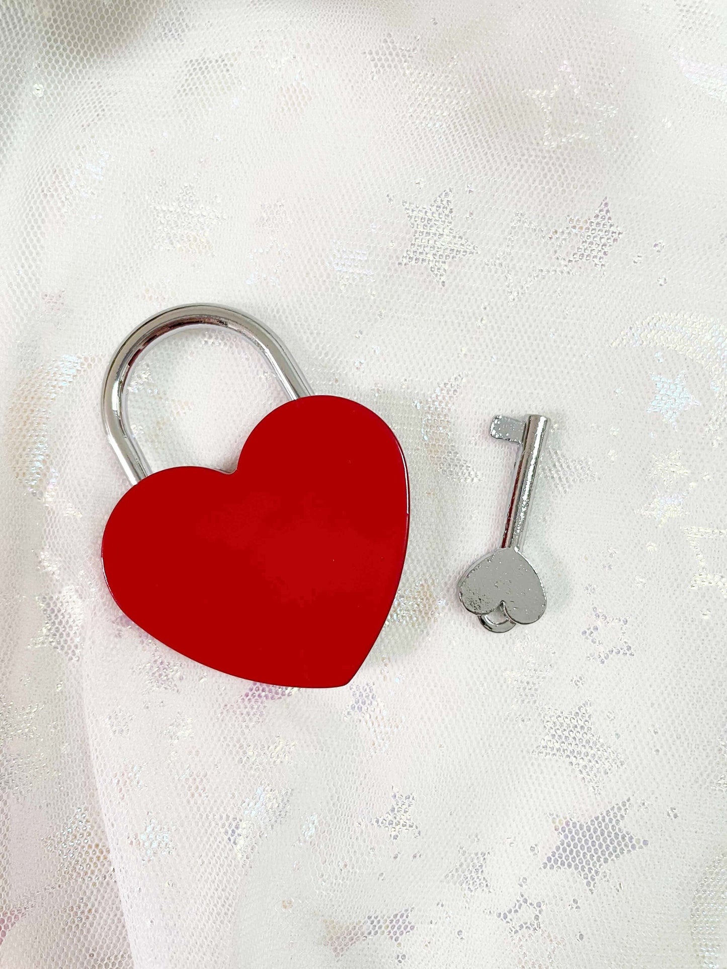 Personalised Red Heart Padlock, Custom Love Padlock