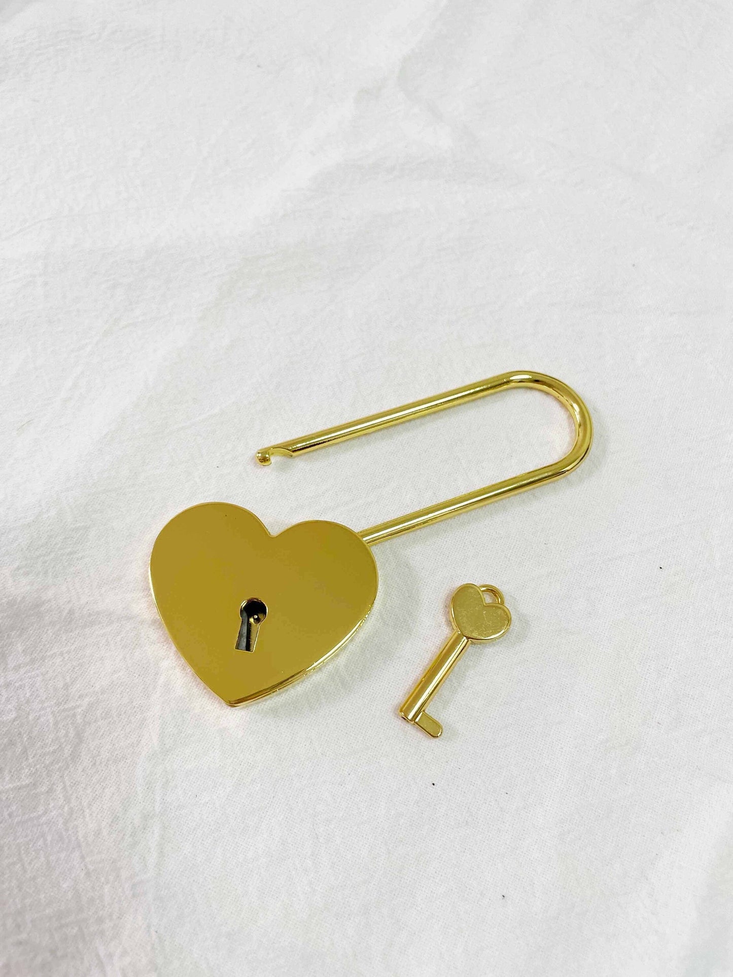 Customized Engagement Gold Love Lock, Paris Padlock